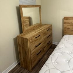 King Size 6 Draw Storage Bed With Large Dresser