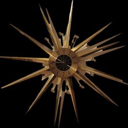Mid Century Starburst Clock
