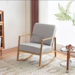 Rocking Chair mounting for interiors, modern and cozy armchair for living room, bedroom, office