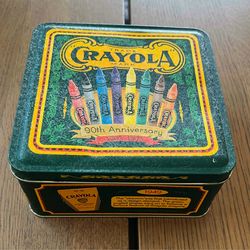 Crayons tin box