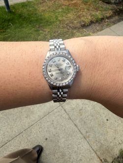 Authentic Rolex Datejust 26mm natural diamond dial and bezel
