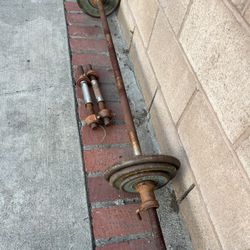 Weights  40 Pounds Plus Bars 