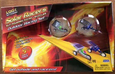 Uncle Milton Solar Racing Set NEW Over 5ft. Of Track
