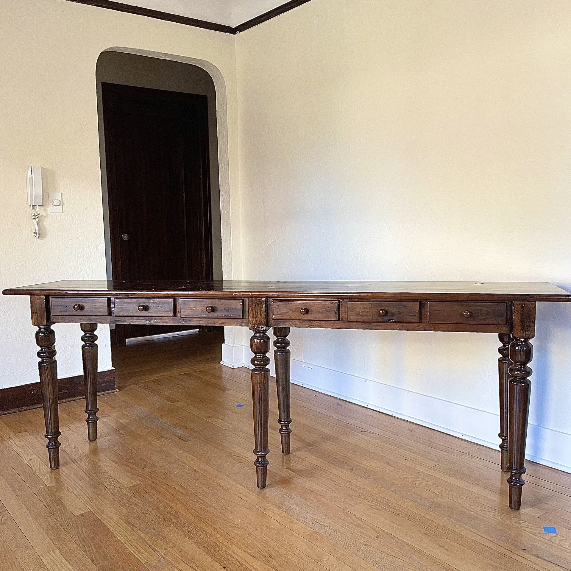 Restoration Hardware Wood Entry Console Table