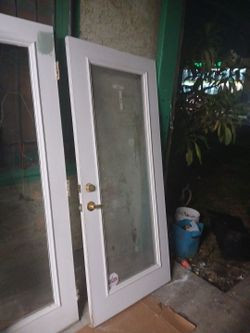 French door 1 double-sided glass