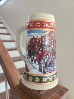 1994 Collectible Budweiser Holiday Stein