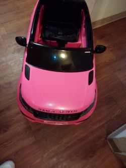 Little Pink Land Rover Power Wheel For A Two-year-old To Four Year Old Little Girl With Remote And Charger