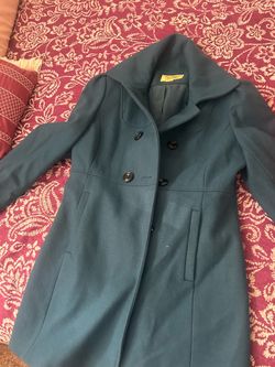 Coat turquoise blue