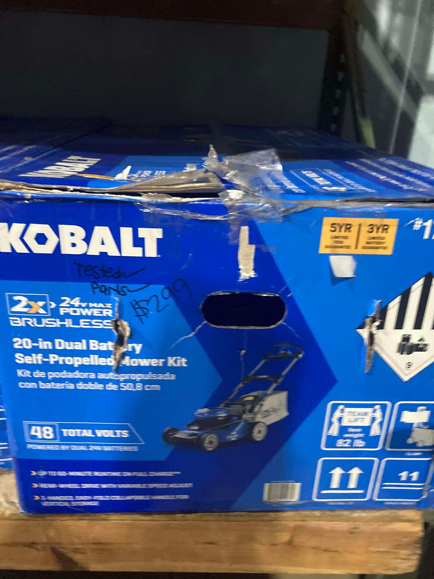 Kobalt 20in Dual Battery Lawn Mower Kit