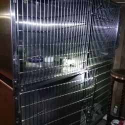 Ken-kage Dog Kennels Stainless Steal. 6 Kennels