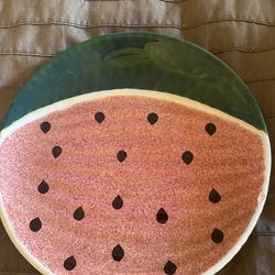 Vintage Ripe Watermelons Hand Painted Strata Group