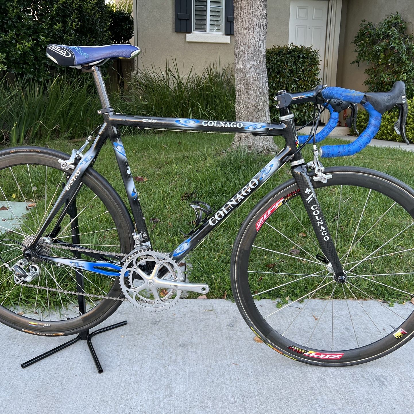 Colnago C40 HP B-Stay Full Carbon Road 52.5cm Campagnolo 2x10s for