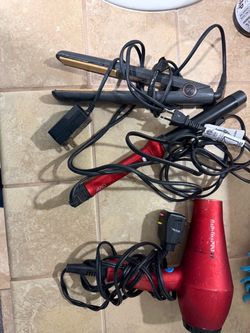 Hair dryer, flat iron, curler wand