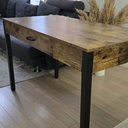 Wooden Metal Writing Desk