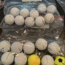 Golf balls used. 12 per bag ,Titleist prov1 $10 per bag, Bridgestone $11 per bag, call away mike and taylormade $10 per bag