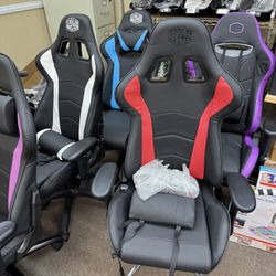 Cooler Master Gaming Chair. Not Perfect, Just Open Box.  Price For Each, Pick The One You Like.