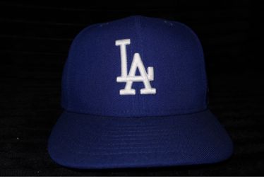 New Era LA Dodgers 59FIFTY blue baseball cap with white LA logo