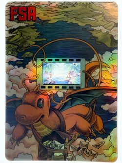 Pokemon 35mm Authentic Film Cell FSA Misty End Credits GERMAN Dragonite/Mewtwo Holder