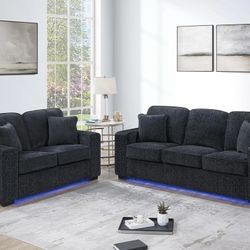 Sofa Set With Led Lights