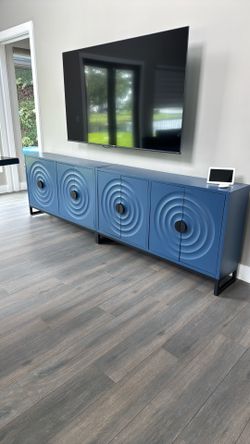Blue Sideboard Cabinet