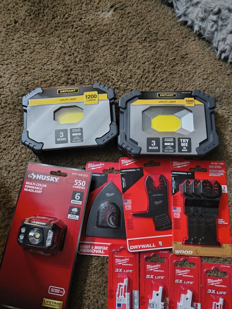 Milwaukee Multi-tool Blades N Lights