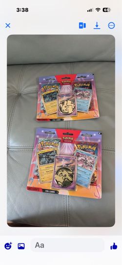 Pokémon TCG Blister Pack with Foil Cards – Lot of 2