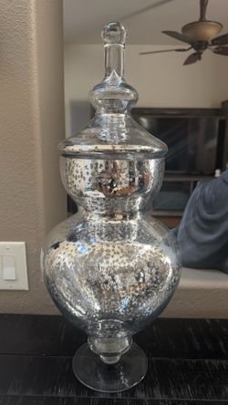 Mercury Glass Apothecary Jar
