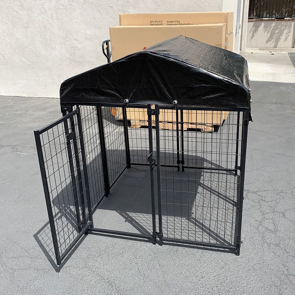 New in box $165 Heavy Duty Kennel with Cover (4 x 4 x 4.5 FT) Dog Cage Crate Pet Playpen