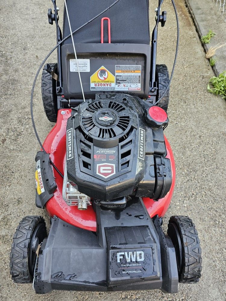 Craftsman Front Wheel Drive Self-propelled Lawnmower With Bag