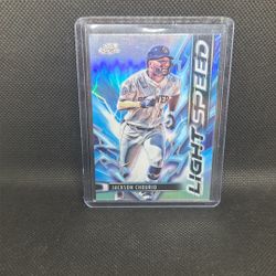 2025 Topps Chrome Cosmic Baseball Jackson Chourio Light Speed Refractor #LS-6 JS