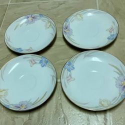 Mikasa Gabriele Fine China Saucers Set of 4