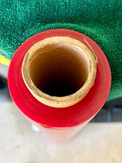 Red Clear Vinyl Plastic Roll 36” Flexible 12 Gauge- Waterproof!