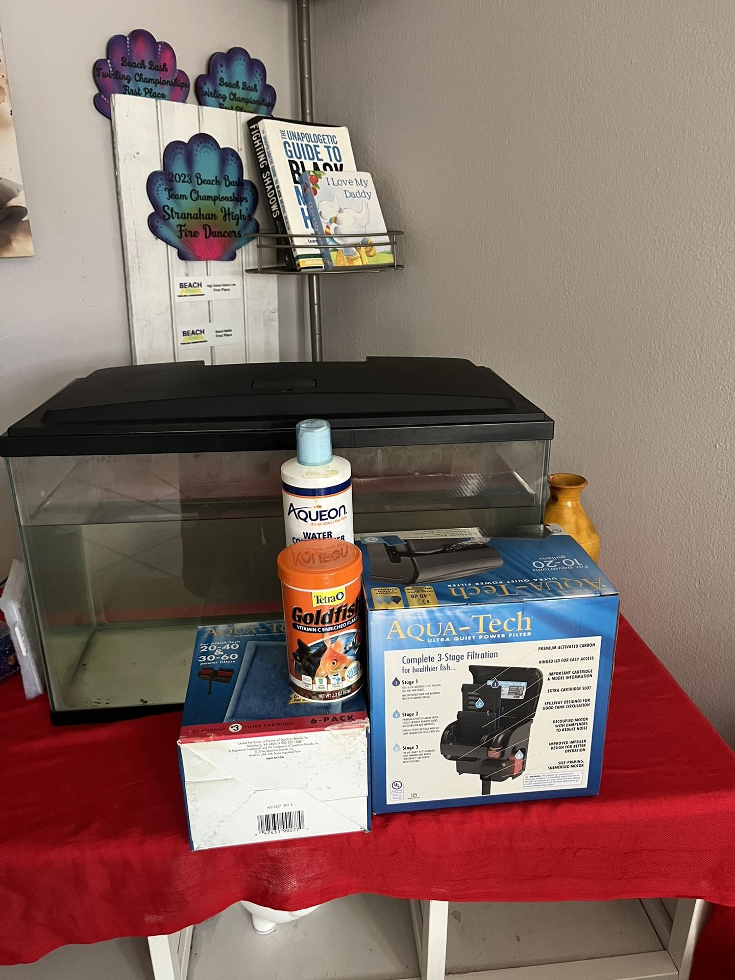 Fish tank few supplies BEST OFFER