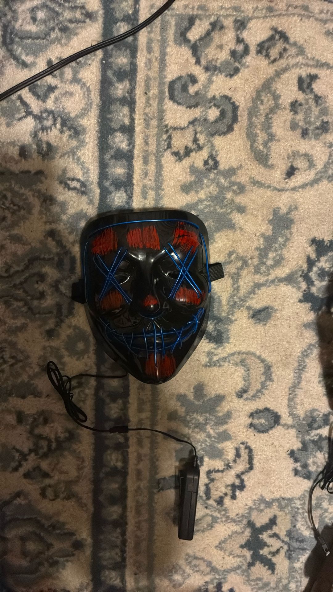 Blue Haloween Mask