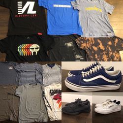 Men’s shirts large  and shoes size 10