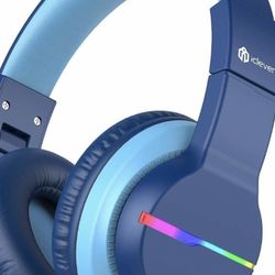 Bluetooth Headphones,Colorful LED Lights Wireless 