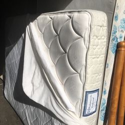 Queen Mattress, Pillow-top plus box Spring; Used, In good condition.