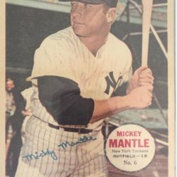 Own Your Piece Of History, 1967 Pinup Mickey Mantle,  Hank, Aaron Cards