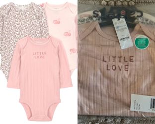 New Carter's Child of Mine Baby Bodysuits, 3-Pack - Girls - 18 months