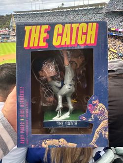 DODGERS KIKE AND PAGES BOBBLEHEAD - “THE CATCH”