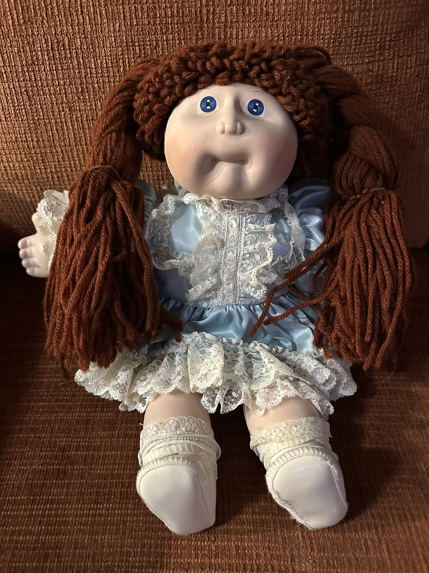 Cabbage Patch Doll With Ceramic Hands And Face