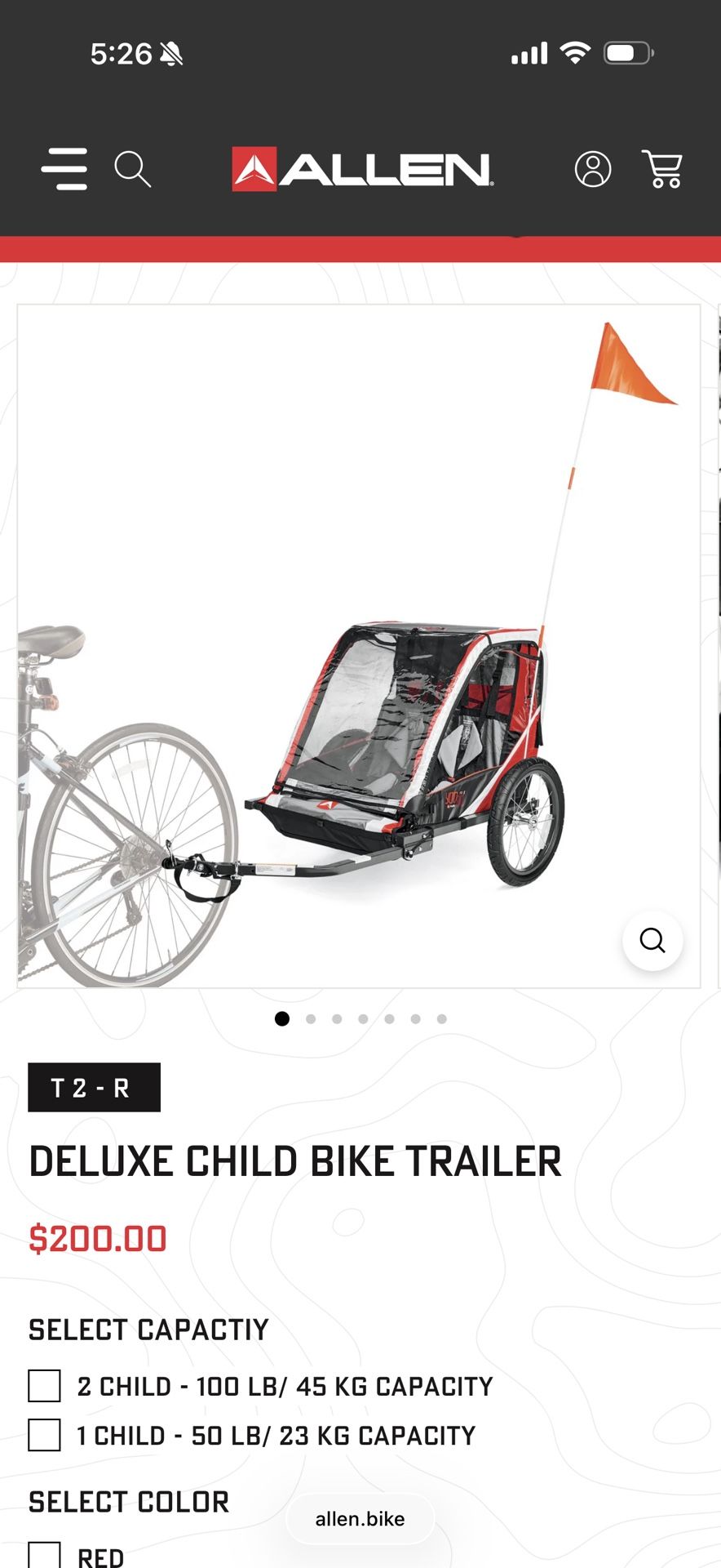 Allen Child Bike Carrier $75 Obo