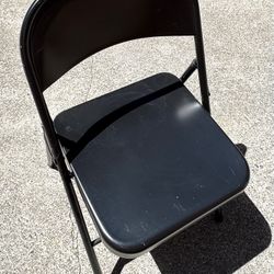 Chair Folding Black 4 Chairs