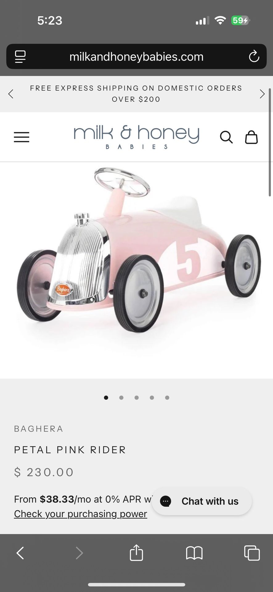 Children’s Ride On Toy Car