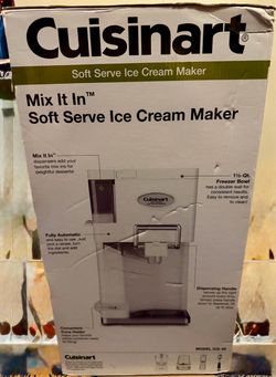 Cuisinart ICE-45 Mix It In Soft Serve 1.5 Quart Ice Cream Maker (New in Box)