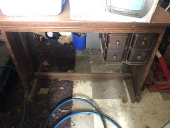 Antique sewing table