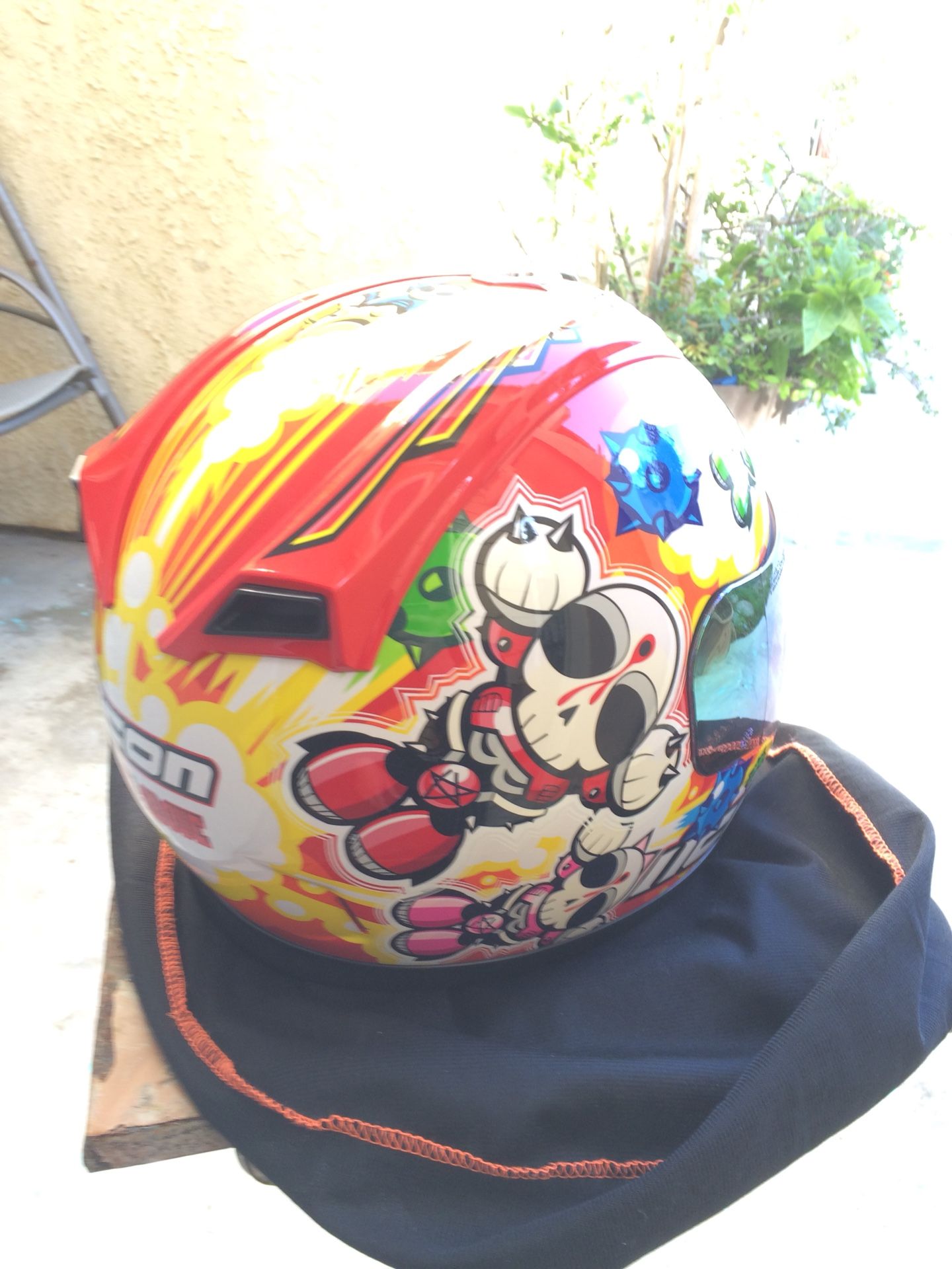 Icon death from above motorcycle helmet
