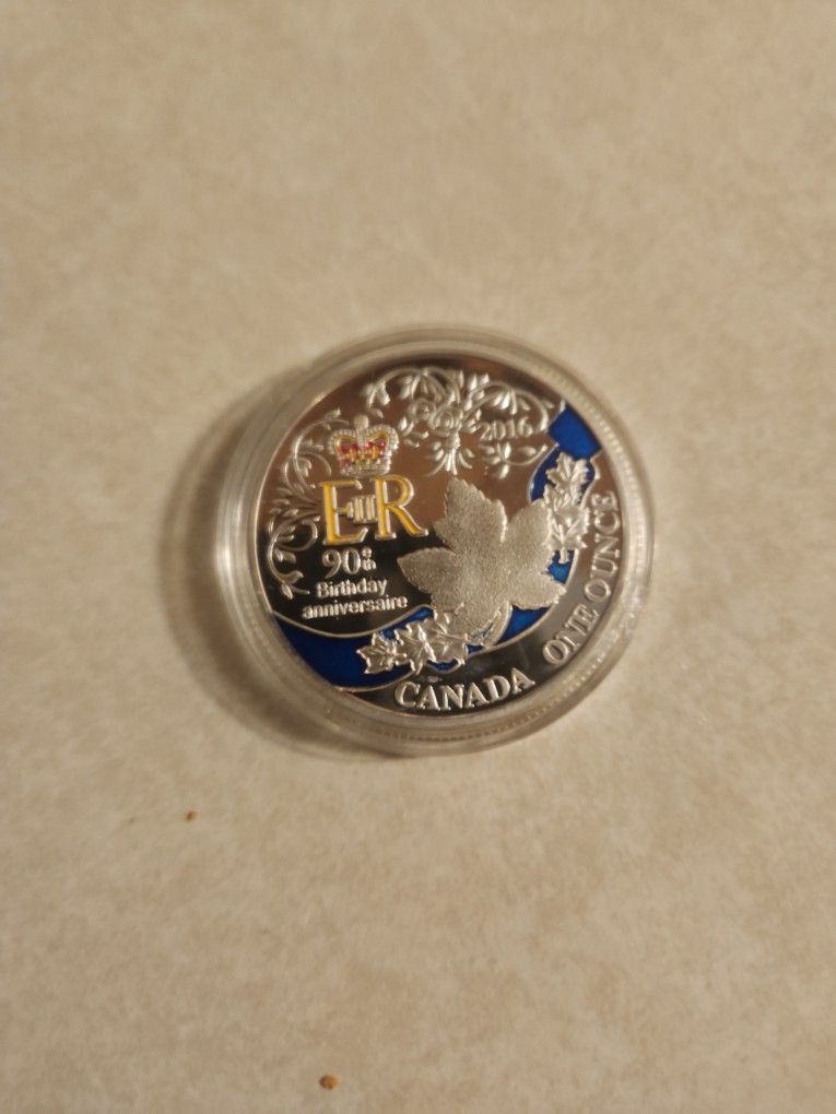 Elizabeth 90th Anniversary Silver Coin