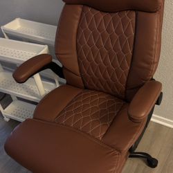 $40 or BEST OFFER- Brown faux leather Office Gaming Executive chair