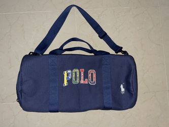 Polo Ralph Lauren Unisex Duffle Gym Travel Bag Weekender Navy NWT
